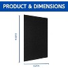 Nispira Replacement Carbon Pre Filter for Air Purifier for Vornado Air Purifier Models AC300 AC350 AC500 AC550 PCO200 Part# MD1-0023. 4 Filters - 2 of 2
