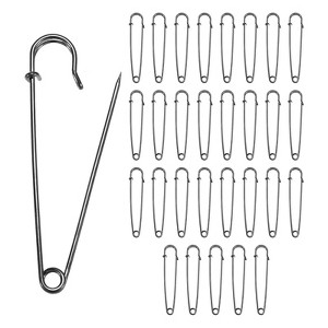 Unique Bargains Durable Sewing Upholstery Spring Lock Blanket Bulk Large Safety Pins 30 Pcs - 1 of 4