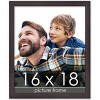 PosterPalooza | Textured Brown Picture Frame - UV Acrylic, Foam Board Backing, Hanging Hardware - 2 of 4