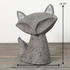 18.25"H Sullivans Gray Fox Garden Sculpture, Gray - 4 of 4