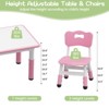 Kids Table and 6 Chairs Set, Height Adjustable Toddler Table and Chairs for Kids Ages 3-10 - 2 of 4