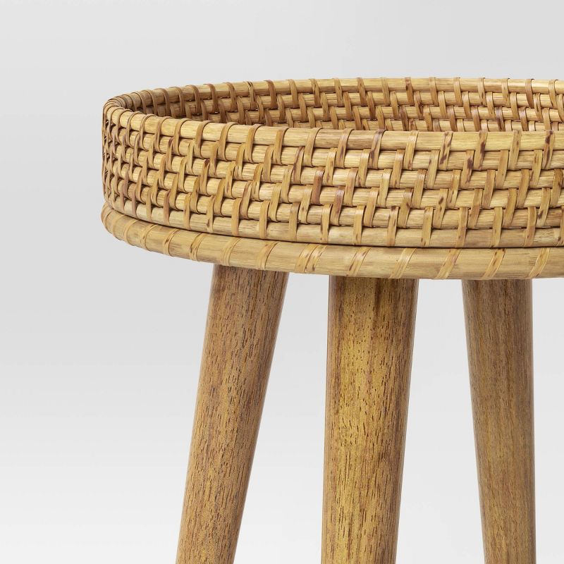  Round Natural Woven Accent Table - Threshold™, 4 of 5