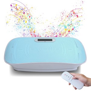 TopComfy Full Body Vibration Platform Exercise 10 Frequency Fitness Massage Weight Loss Fat Burner for Unisex Home Workouts, Blue, 33.5"*20"*8" - 1 of 4