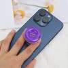 Unique Bargains Button Design Adhesive Phone Grip Dark Purple 1 Pc - 4 of 4
