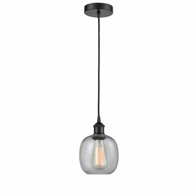 Belfast - 1 Light Cord Hung Mini Pendant In Industrial Style-9.75 Inches Tall and 6 Inches Wide