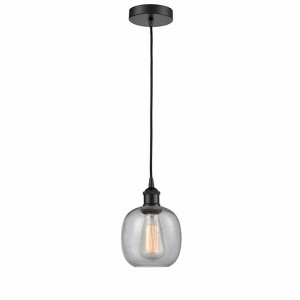 Belfast - 1 Light Cord Hung Mini Pendant In Industrial Style-9.75 Inches Tall and 6 Inches Wide - 1 of 1