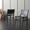 Taika Woven Leather Dining Chair (Set of 2) - DCH4000 - Safavieh - 3 of 4