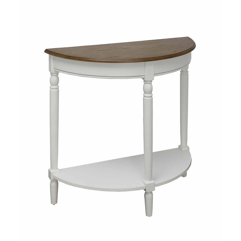 Breighton Home Provencal Countryside Semi-Circular Entryway Table with Lower Shelf, 1 of 11