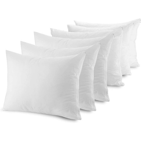 The Grand Zippered Poly/cotton Pillow Protector Set Of 6 White ...