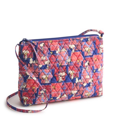 Vera Bradley Women's Outlet Peanuts Cotton Large Hipster Crossbody Bag