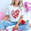 Simply Sage Market All You Need Is Love Short Sleeve Tee - S - White - 2 of 4