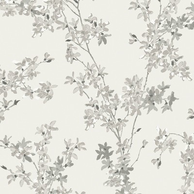 Laura Ashley Forsythia Steel Wallpaper : Target