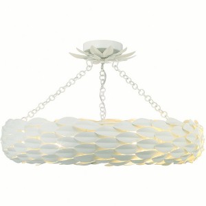 Crystorama Lighting Broche 6 - Light Flush Mount in  Matte White - 1 of 1