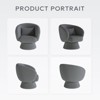 Swivel Accent Chair, Modern Upholstered Barrel Chair with 360 Swivel - 2 of 3