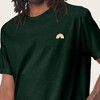 Dalix Rainbow (Glow in the Dark) Embroidered Relaxed Heavy Soft Cotton T Shirt Mens - 4 of 4