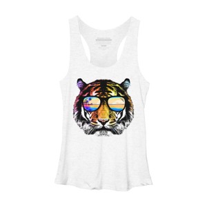 Women's Design By Humans Summer Tiger By clingcling Racerback Tank Top - 1 of 2