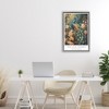 Stupell Industries Vintage Morris Inspired Blue Peacock Floating Frame Canvas Art - 3 of 4