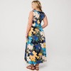 Lands' End Women's Cotton Modal Sleeveless Tie Waist Maxi Dress - 2 of 4