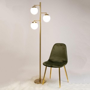 Ozarke Cosmic Glow Floor Lamp - Gold - 1 of 4