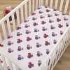 NoJo Disney Minnie Mouse - Black, Red and Pink Watercolor Minnie Ears Nursery Fitted Crib Sheet - 2 of 4
