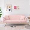 Ridstar Modern Sofa with Pillows For Living Room & Study-Pink - 3 of 4