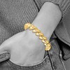 Black Bow Jewelry 14k Yellow Gold 12mm Polished San Marco Chain Bracelet - 4 of 4