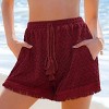 Women's Chic Crochet Lace Beach Cover Up Shorts - Cupshe - 3 of 4