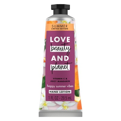 Love Beauty and Planet Happy Summer Vibes Vitamin C and Juicy Mandarin Hand Cream - 1oz