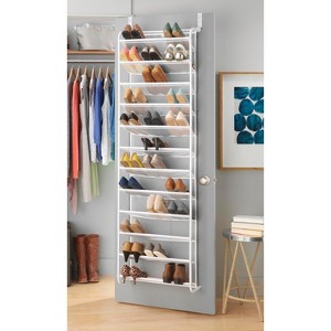 Heavy-Duty Over the Door Shoe Organizer - Sturdy Metal & Mesh Construction, Durable Hanging Rack for Maximum Closet Storage - 1 of 4