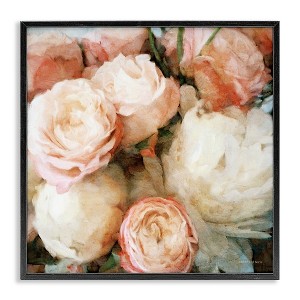 Stupell Industries Flower Bouquet Pink White Framed Giclee Art - 1 of 4