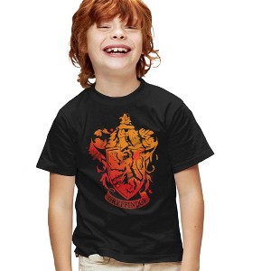 Boys' Harry Potter Gryffindor Stencil T-Shirt - 1 of 4