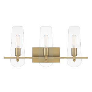 Designers Fountain Bergen Beach 3 - Light Vanity in  Brushed Gold - 1 of 1
