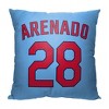 18"x18" MLB St. Louis Cardinals 23 Nolan Arenado Player Printed Throw Decorative Pillow - 2 of 4