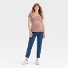 Short Sleeve Ribbed Seamless Maternity T-Shirt - Isabel Maternity by Ingrid & Isabel™ - 3 of 3
