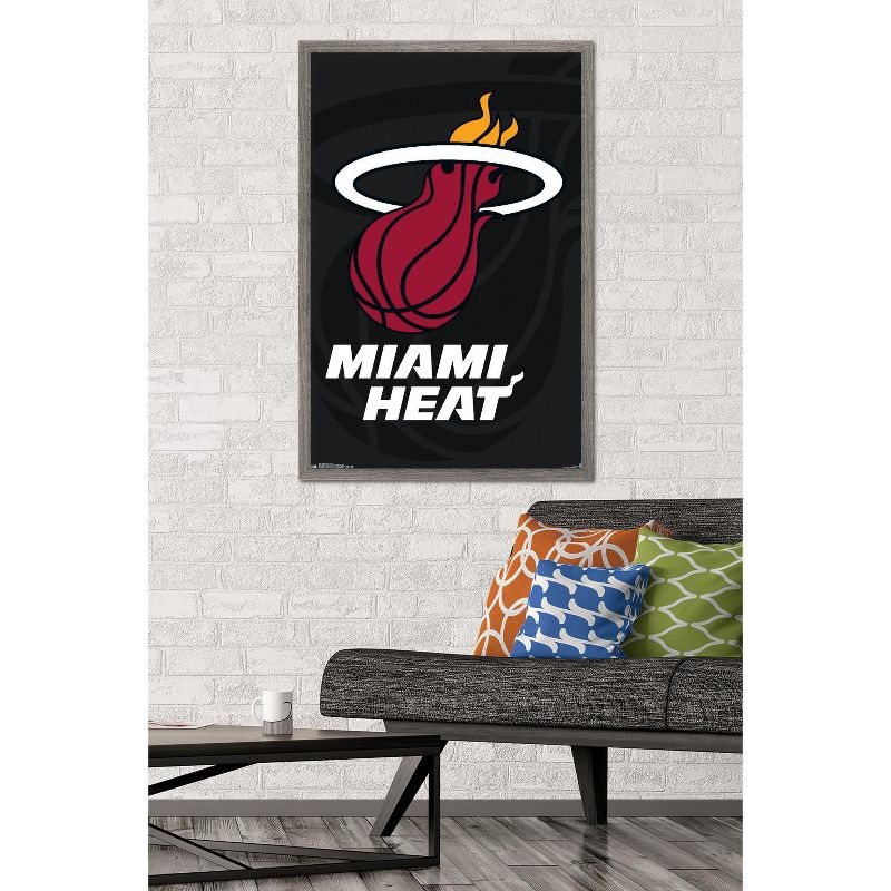 Trends International NBA Miami Heat - Logo 14 Framed Wall Poster Prints, 2 of 7