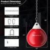 Costway 18'' 110Lbs Heavy Water Filled Punching Aqua Training Boxing Bag Home Gym Hook Black/Red/White/Blue - 3 of 4