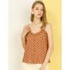 Allegra K Women's Summer Polka Dots Casual Sleeveless Spaghetti Strap Camisole - 2 of 4
