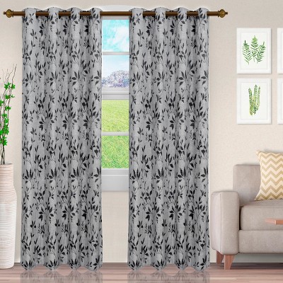 Vintage Leaves Jacquard 2 Piece Curtain Panel Set with Grommets by Blue Nile Mills