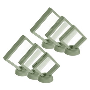 Unique Bargains D Floating Frame Display Holder Stands 6 Pcs - 1 of 4