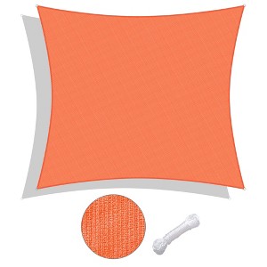 LAGarden 23x22 Ft HDPE Rectangle Sun Shade Sail - 1 of 4
