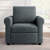 NicBex 3-in-1 Sleeper Chair Bed with Adjust Backrest Linen Lounger Chair Modern Sofa Bed Chair for Adults - 3 of 4