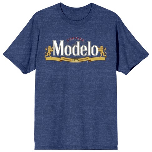 Modelo Logo Crew Neck Short Sleeve Navy Heather Adult T-shirt - image 1 of 3