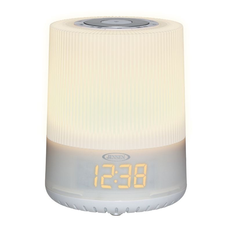 JENSEN JCR-360 Mood Lamp Digital Dual Alarm Clock Radio, 1 of 7