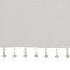 PAGED 26"x50" Valance for Windows,Lightweight Faux Silk Small Short Valance with Beads for Bathroom,Laundry,Living Room,Bedroom - 4 of 4