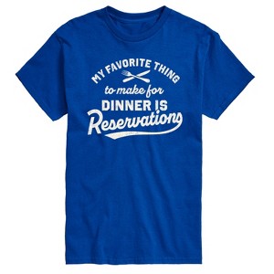 Men's - Instant Message - My Favorite Thing To Make For Dinner Short Sleeve Graphic T-Shirt - 1 of 4
