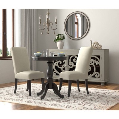 Brinsfield Espresso 30" Round Wood Transitional Counter-Height Table
