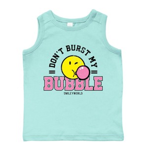 The Juniper Shop SmileyWorld Don't Burst My Bubble Toddler Tank - 1 of 4