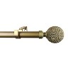 Urbanest 1-inch Diameter Giato Adjustable Single Drapery Curtain Rod - 2 of 4