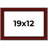 PosterPalooza | Weathered Red Picture Frame - UV Acrylic, Backing Board, Hanging Hardware Included - 2 of 4