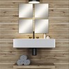Evideco French Home Goods Set of 4 Large Decorative Self-Adhesive Mirrors, Available in 3 Shapes – Perfect for Modern Wall Decor in Any Room - 3 of 4